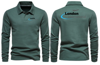 Thumbnail for LONDON AIRPORT LONG SLEEVE  POLO
