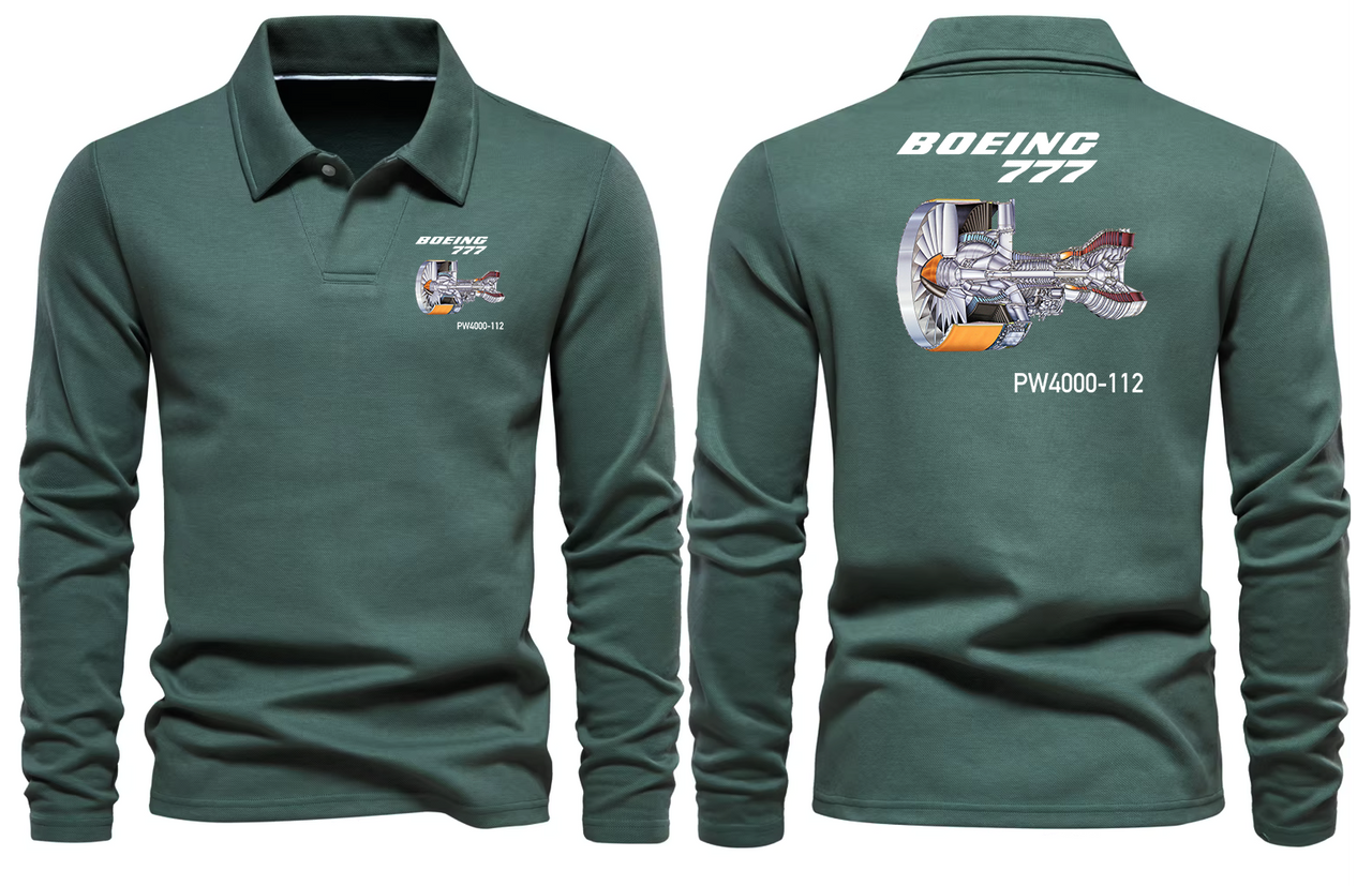 BOEING 777  LONG SLEEVE  POLO