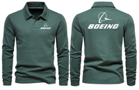 Thumbnail for BOEING LOGO LONG SLEEVE  POLO