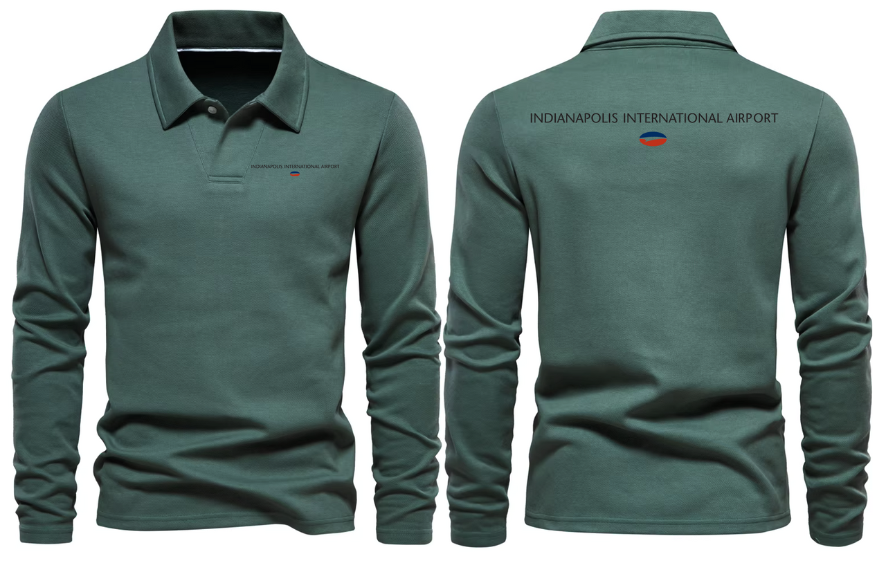 INDIANPOLIS AIRPORT LONG SLEEVE  POLO