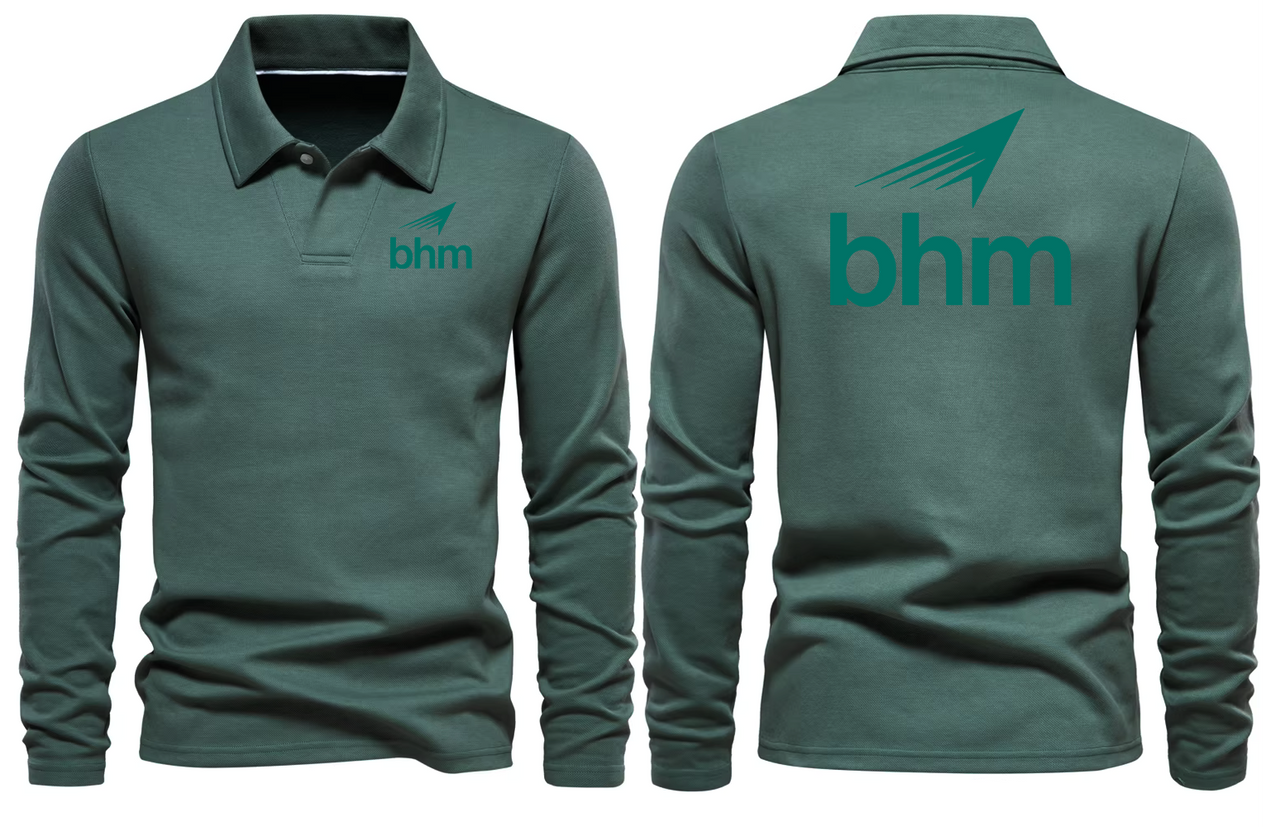 BHM AIRPORT LONG SLEEVE  POLO