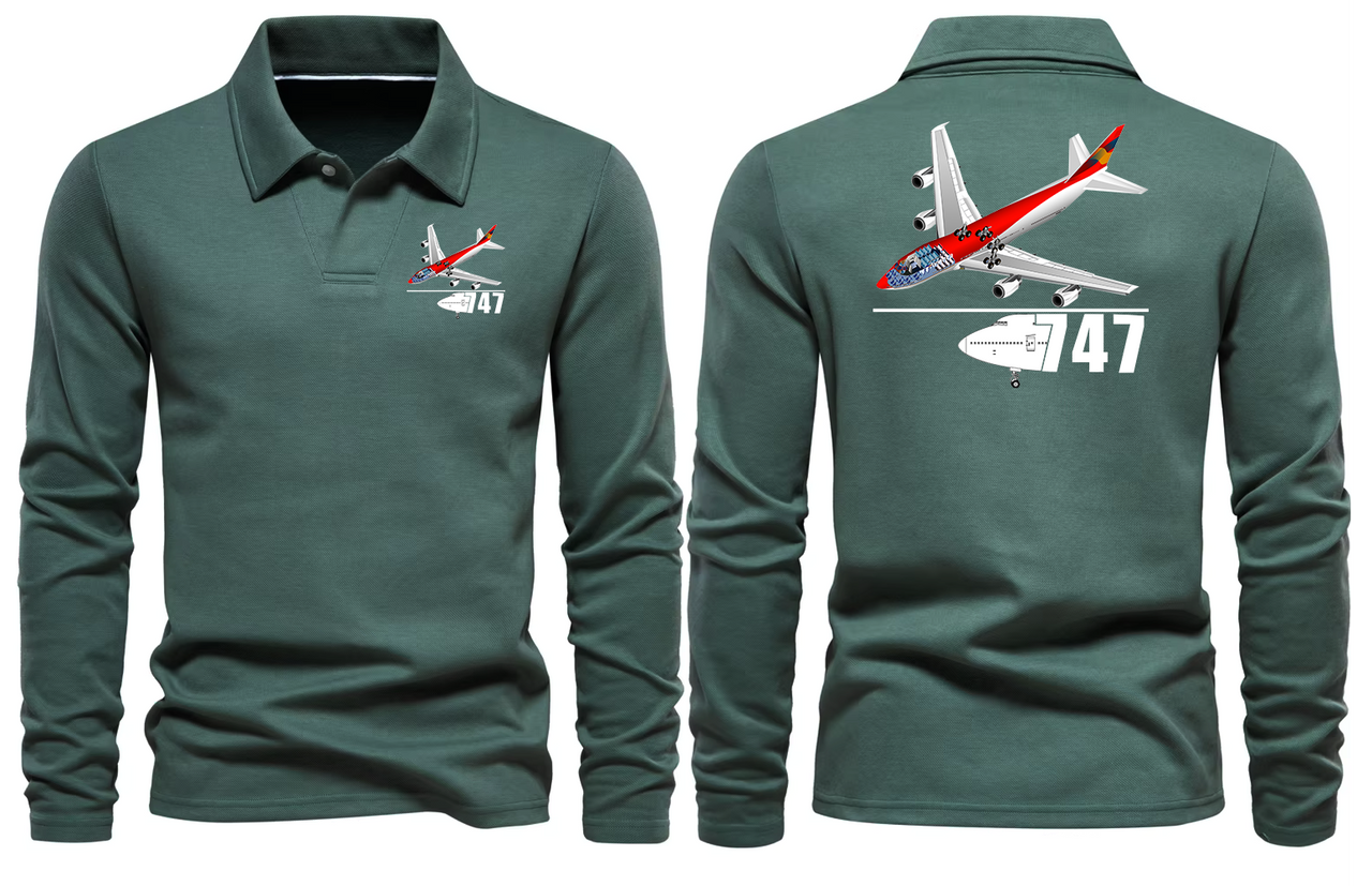 BOEING 747  LONG SLEEVE  POLO