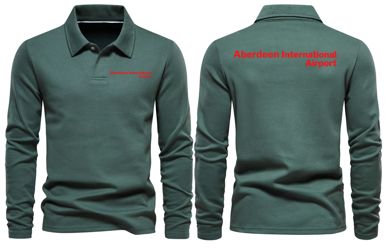 ABERDEEN AIRPORT LONG SLEEVE  POLO
