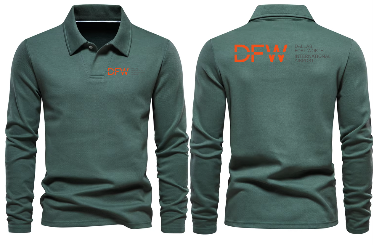 DFW LONG SLEEVE  POLO