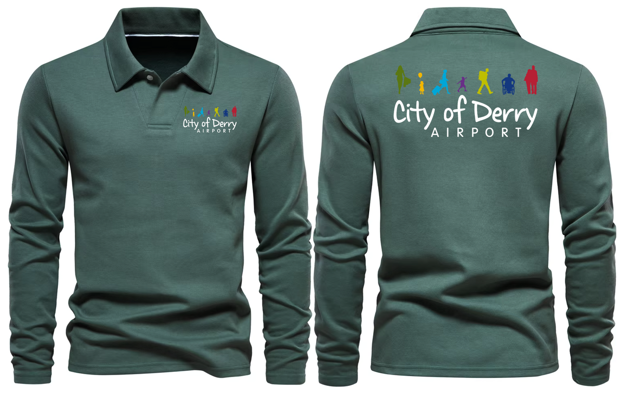 CITY OF DREAM AIRPORT LONG SLEEVE  POLO