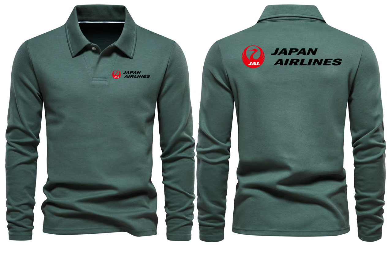 JAPAN AIRLINES LONG SLEEVE  POLO 1