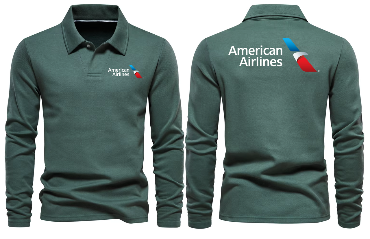 AMERICAN AIRLINES LONG SLEEVE  POLO