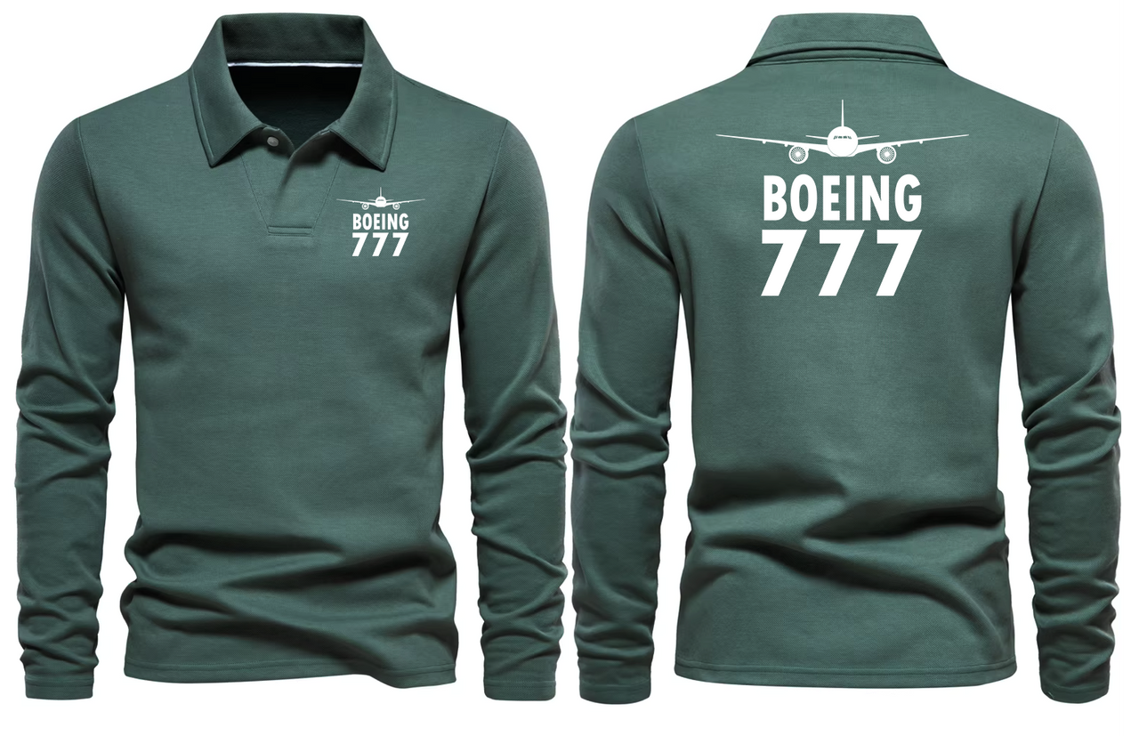 BOEING 777  LONG SLEEVE  POLO