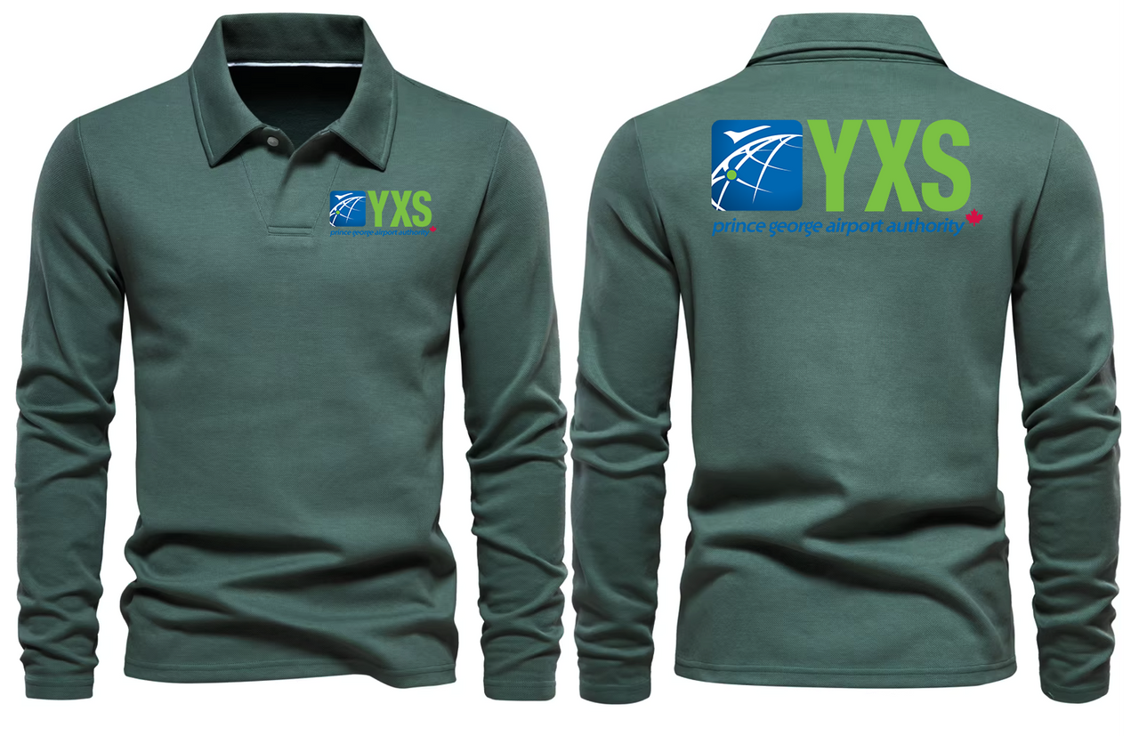 YXS AIRPORT LONG SLEEVE  POLO