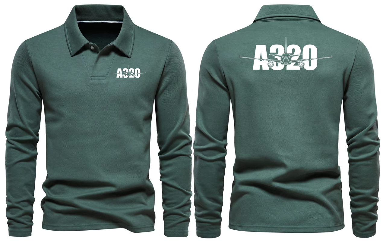 AIRBUS A320 LONG SLEEVE  POLO
