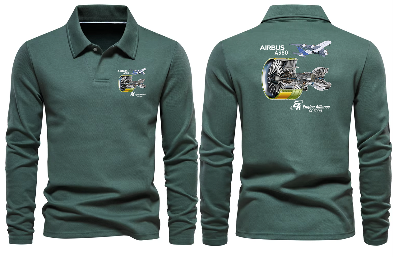 AIRBUS A380 GP7000 LONG SLEEVE  POLO