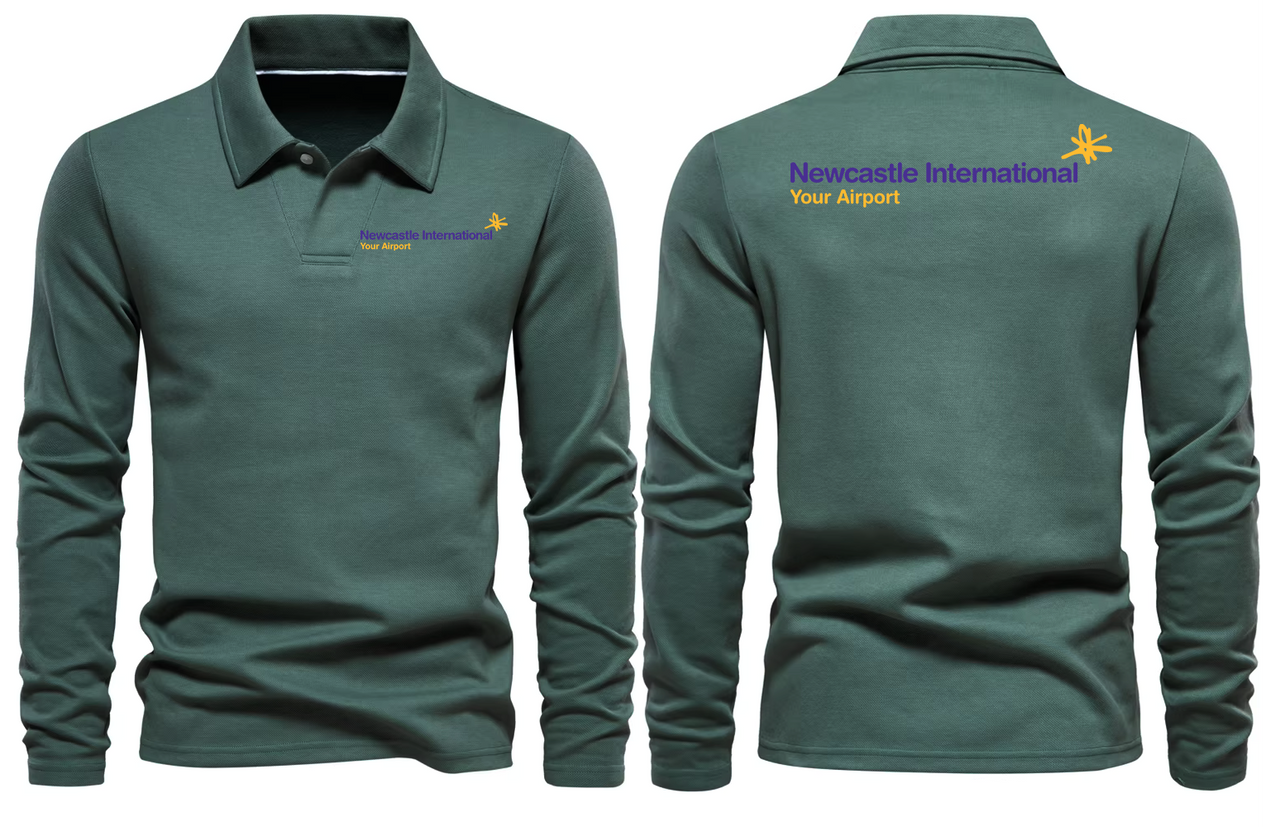 NEWCASTALE AIRPORT LONG SLEEVE  POLO