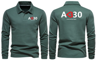 Thumbnail for AIRBUS 330 LOVE LONG SLEEVE  POLO