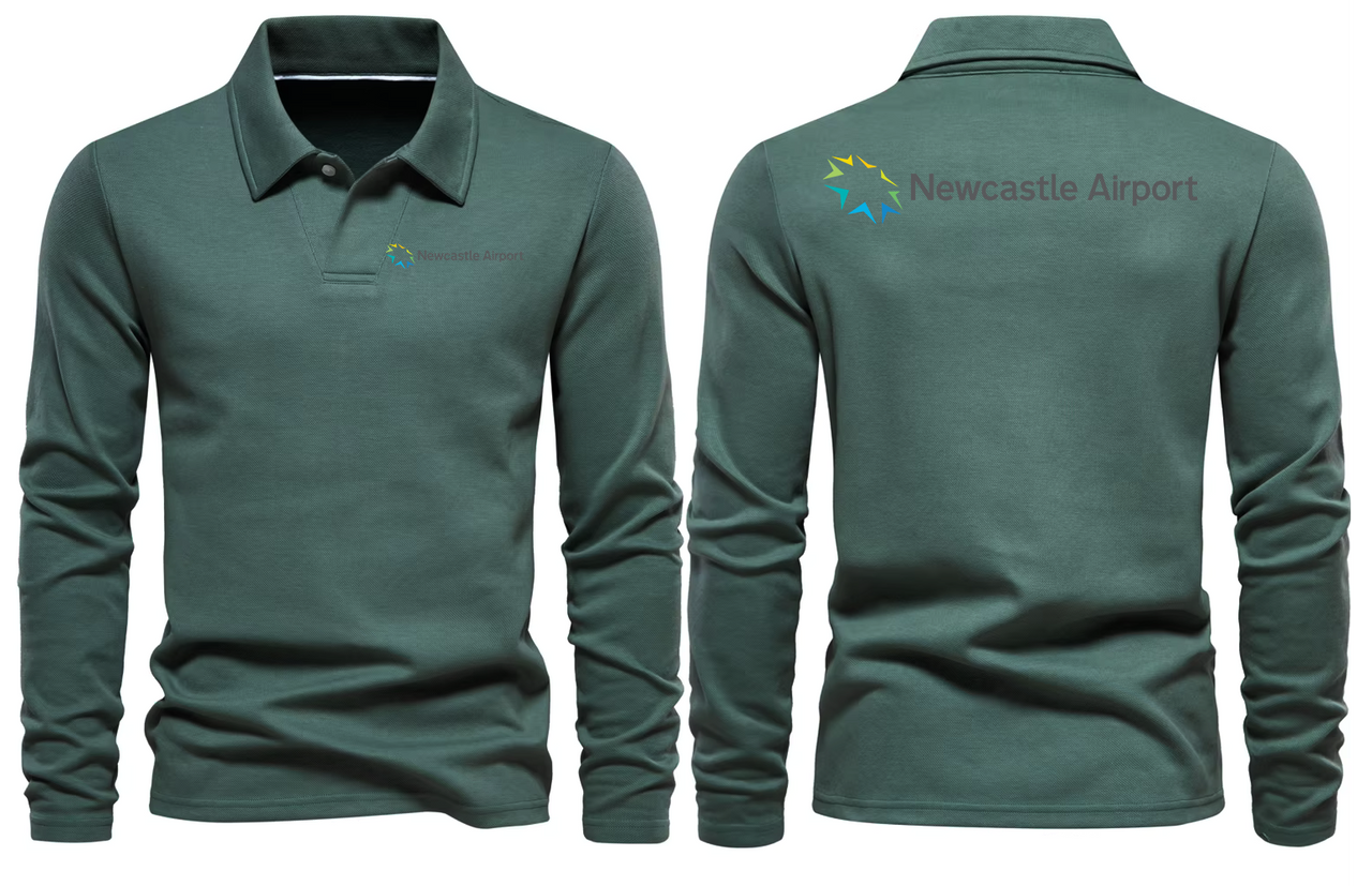 NEWCASTALE AIRPORT LONG SLEEVE  POLO