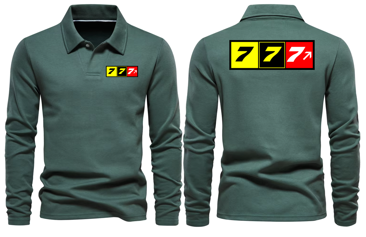 BOEING 777  LONG SLEEVE  POLO