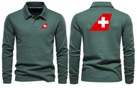 Thumbnail for AIR SWISS AIRLINES LONG SLEEVE  POLO