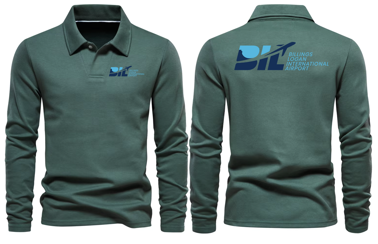 BIL AIRPORT LONG SLEEVE  POLO