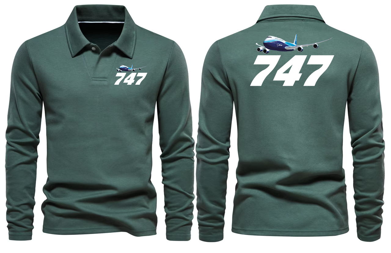 BOEING 747  LONG SLEEVE  POLO