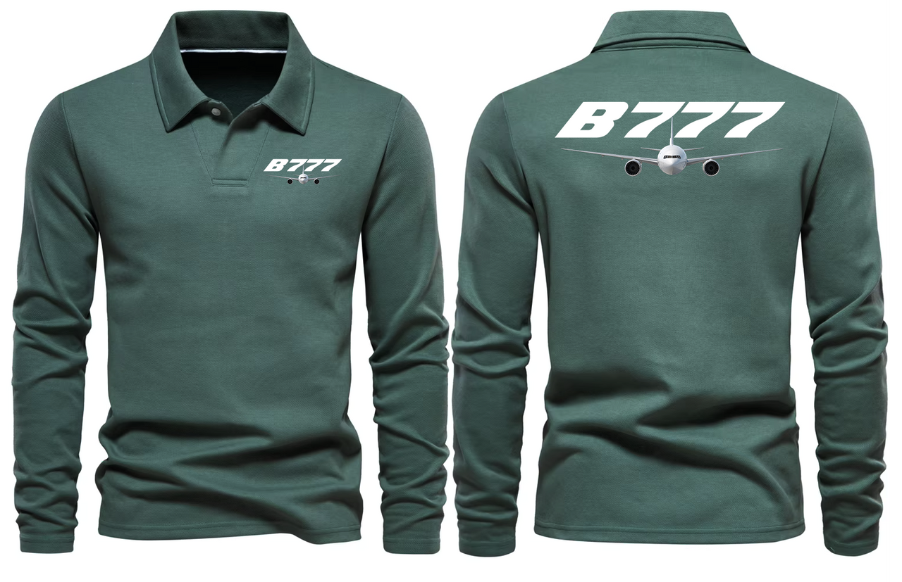 BOEING 777  LONG SLEEVE  POLO