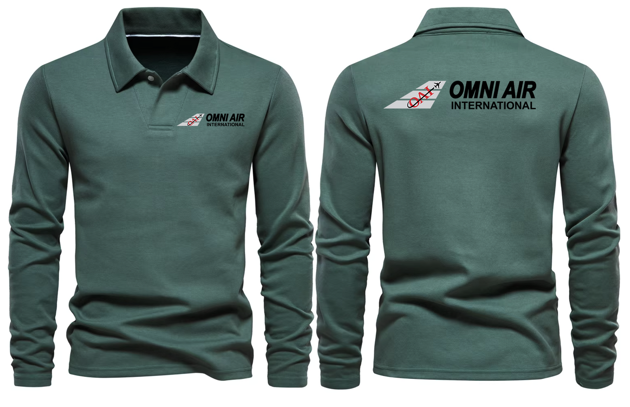 OMAN AIR LONG SLEEVE  POLO 01