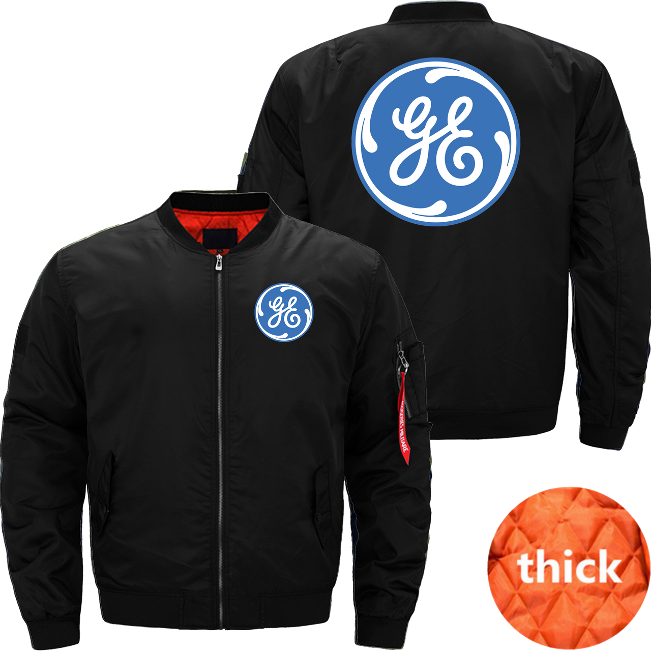 GENERAL ELECTRIC BOMBER FIG*TER JACKET