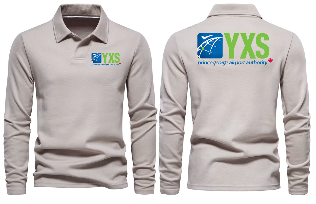 YXS AIRPORT LONG SLEEVE  POLO