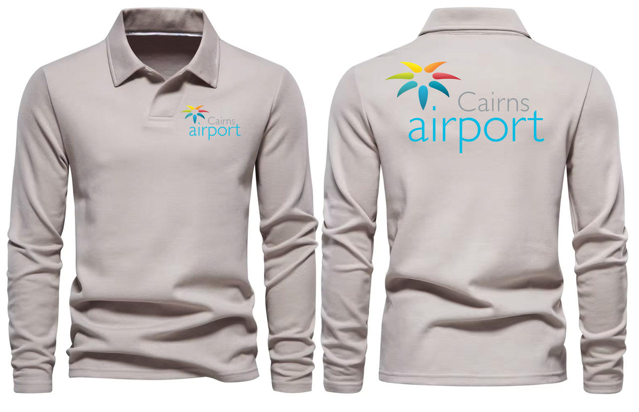 CAIRNS AIRPORT LONG SLEEVE  POLO