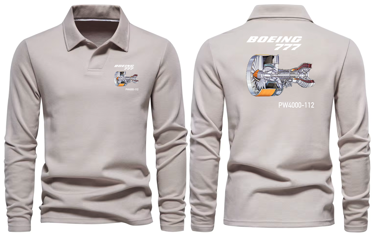 BOEING 777  LONG SLEEVE  POLO