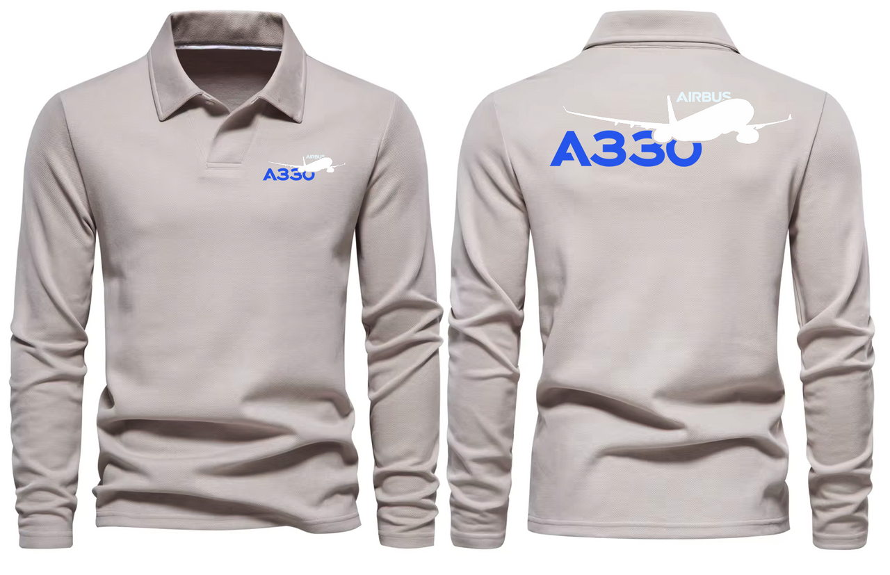 AIRBUS A330 LONG SLEEVE  POLO
