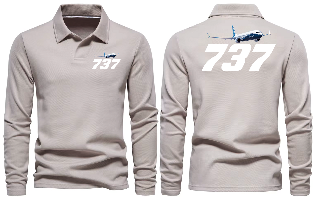 BOEING 737 LONG SLEEVE  POLO