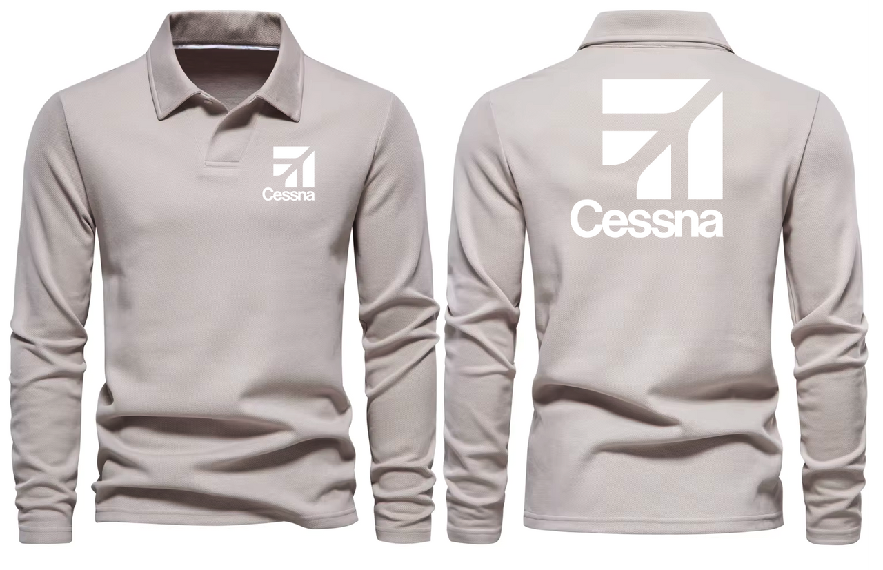 CESSNA LOGO LONG SLEEVE  POLO