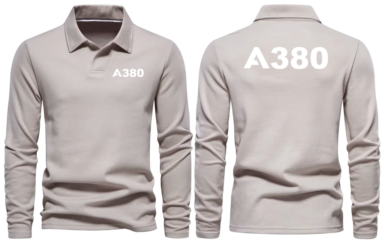 AIRBUS A380 LONG SLEEVE  POLO
