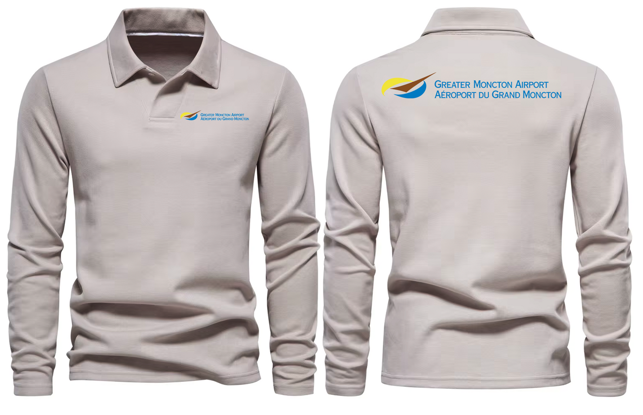 MONCTON AIRPORT LONG SLEEVE  POLO
