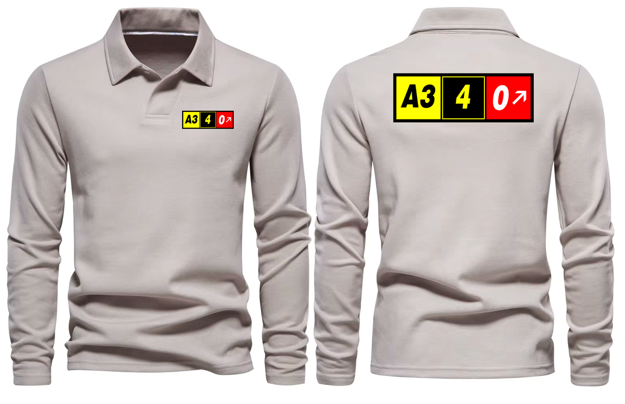 AIRBUS A340 LONG SLEEVE  POLO