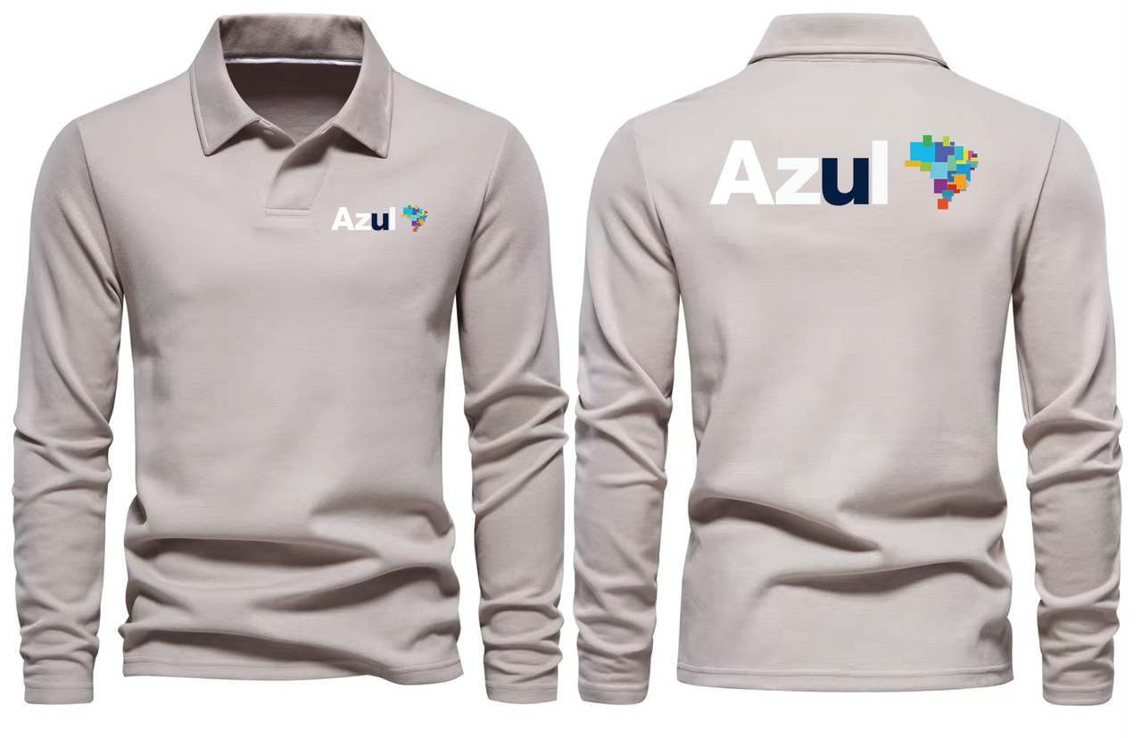 AZUL AIRLINES LONG SLEEVE  POLO