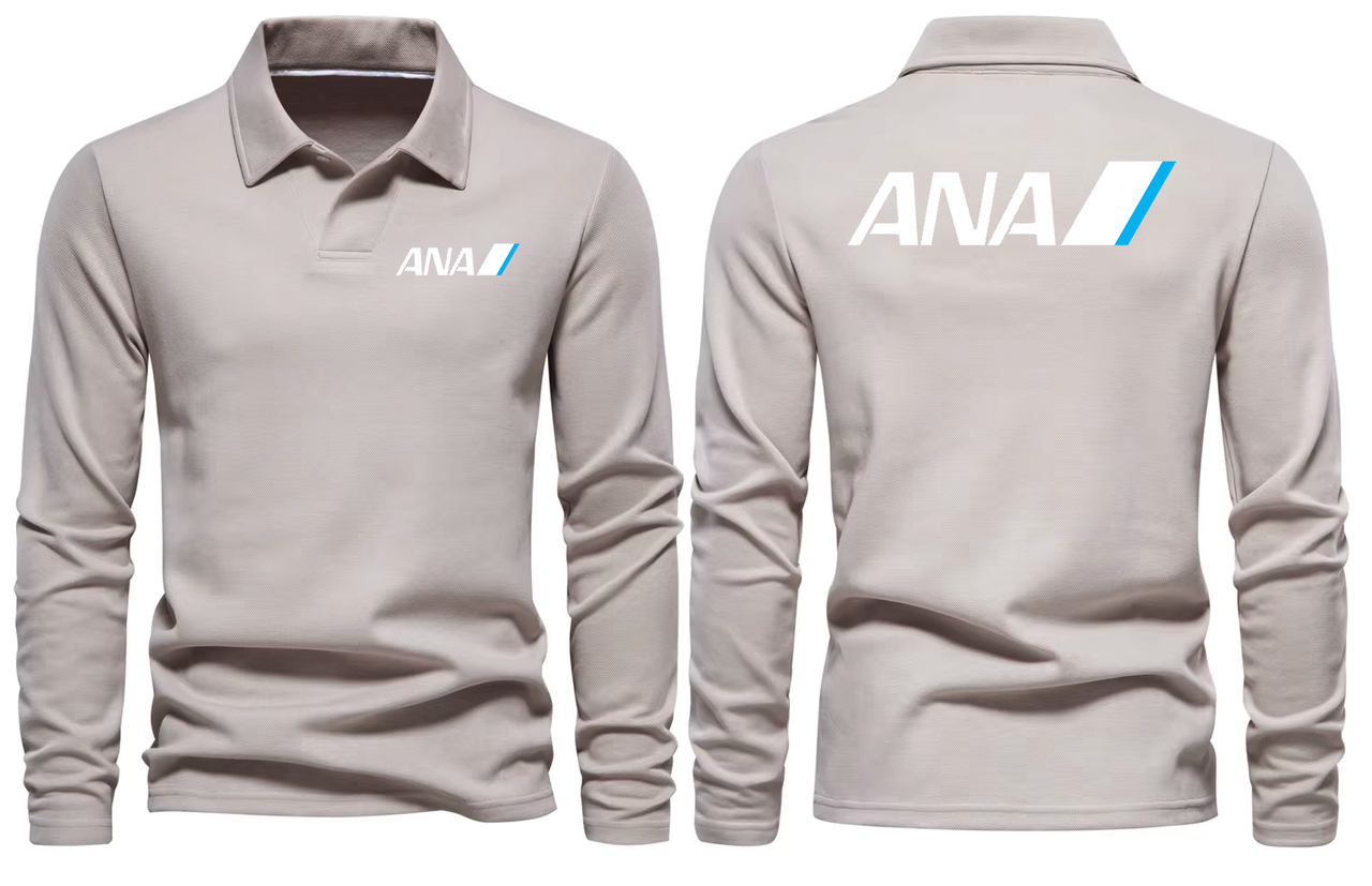 ANA AIRLINES LONG SLEEVE  POLO