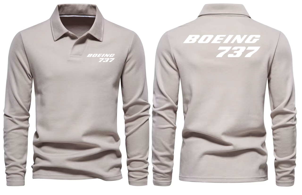 BOEING 737 LONG SLEEVE  POLO