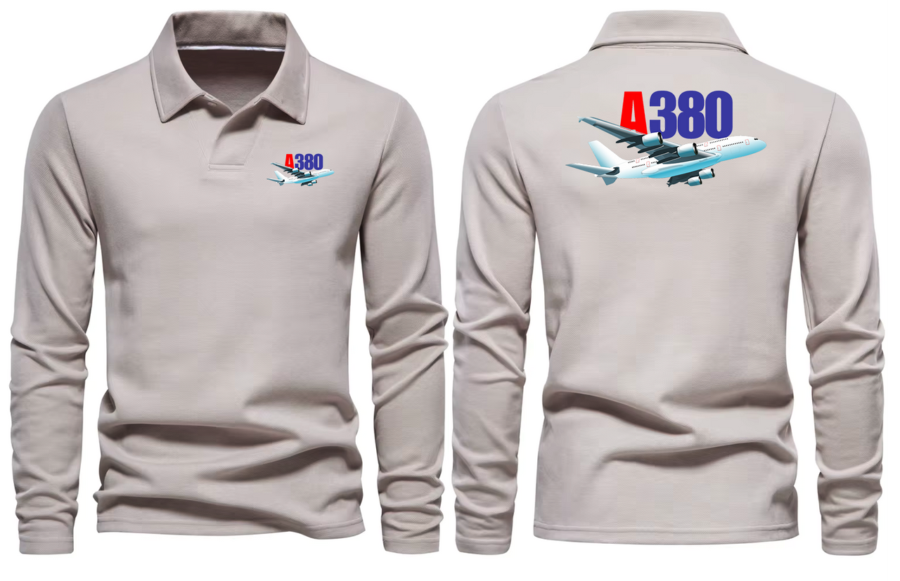 AIRBUS A380 LONG SLEEVE  POLO