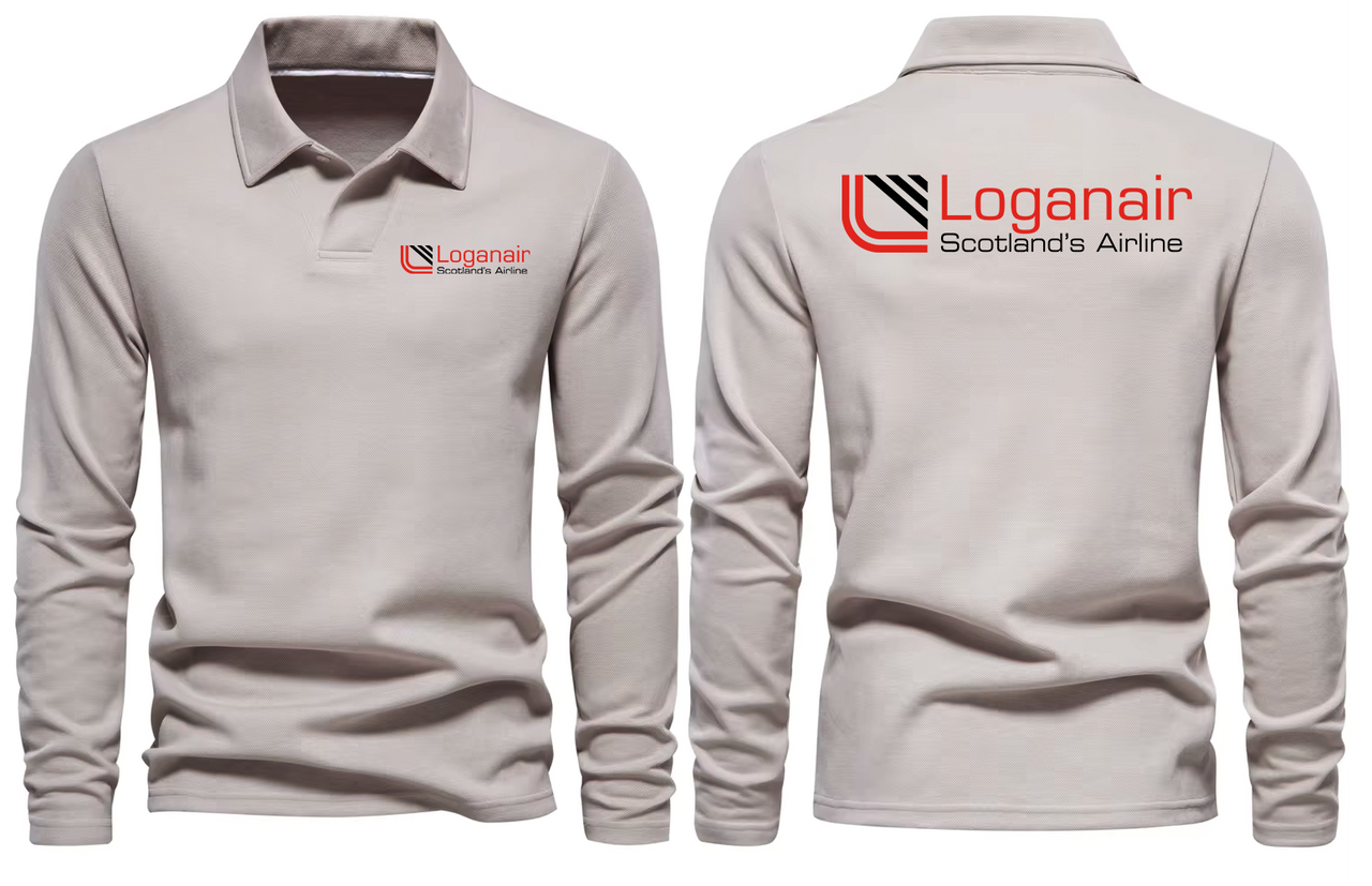 SCOTLAND AIRLINES LONG SLEEVE  POLO