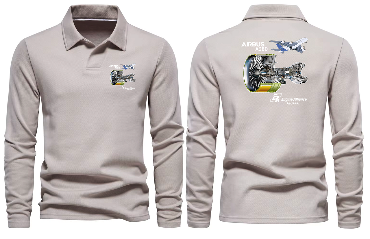 AIRBUS A380 GP7000 LONG SLEEVE  POLO