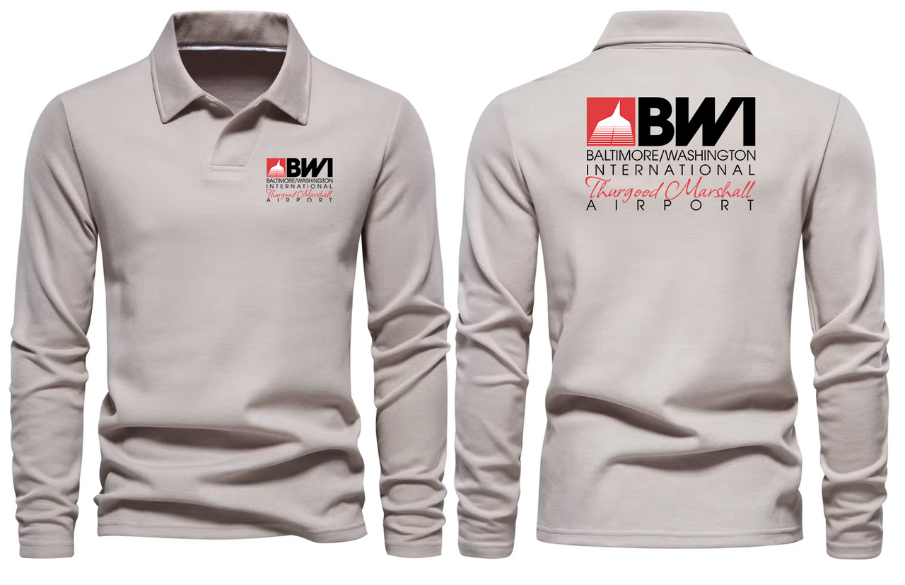 BWI AIRPORT LONG SLEEVE  POLO