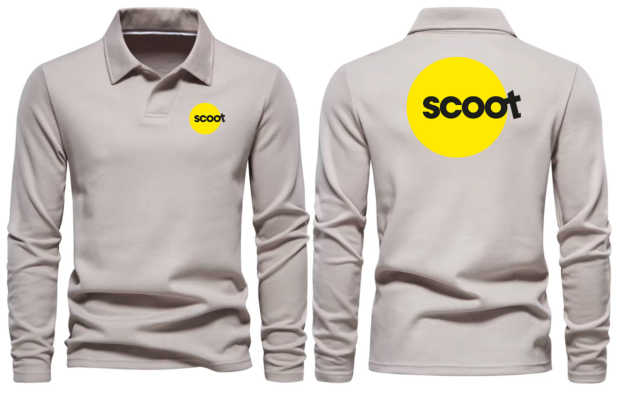 SCOOT AIRLINES LONG SLEEVE  POLO