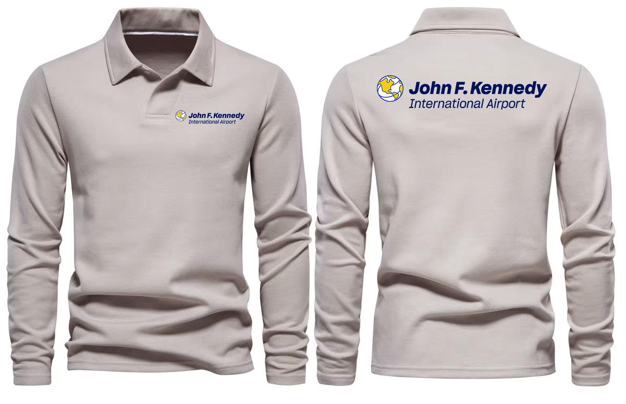 JOHAN F KENEDY AIRPORT LONG SLEEVE  POLO