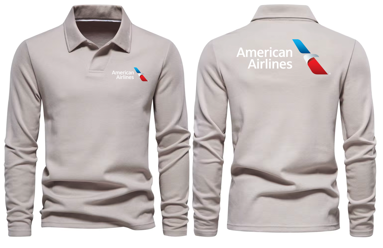 AMERICAN AIRLINES LONG SLEEVE  POLO