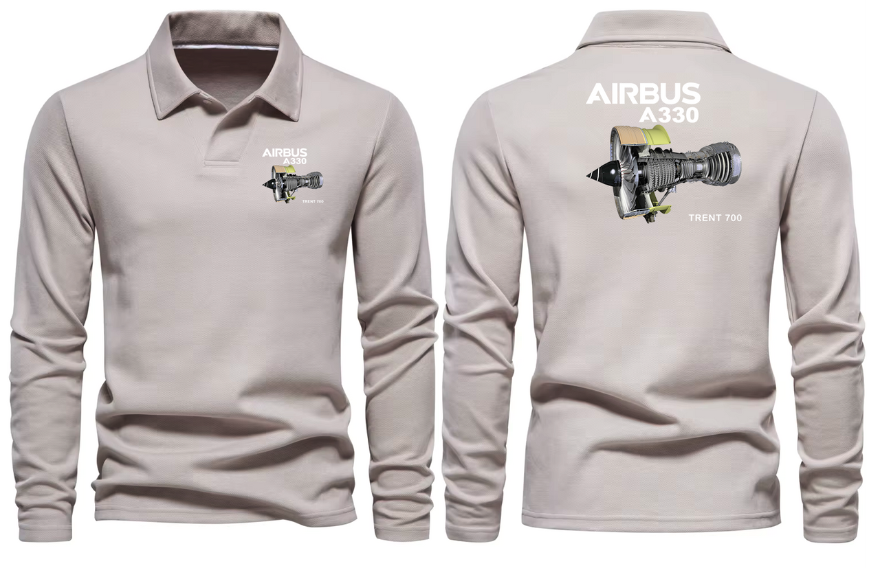 AIRBUS A330 TREANT 700 LONG SLEEVE  POLO