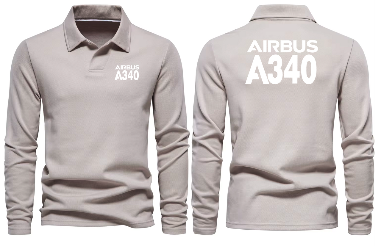 AIRBUS A340 LONG SLEEVE  POLO