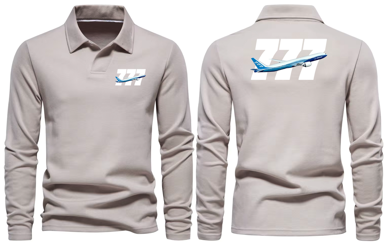 BOEING 777  LONG SLEEVE  POLO