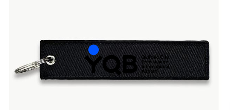 YQB AIRPORT KEY CHAIN