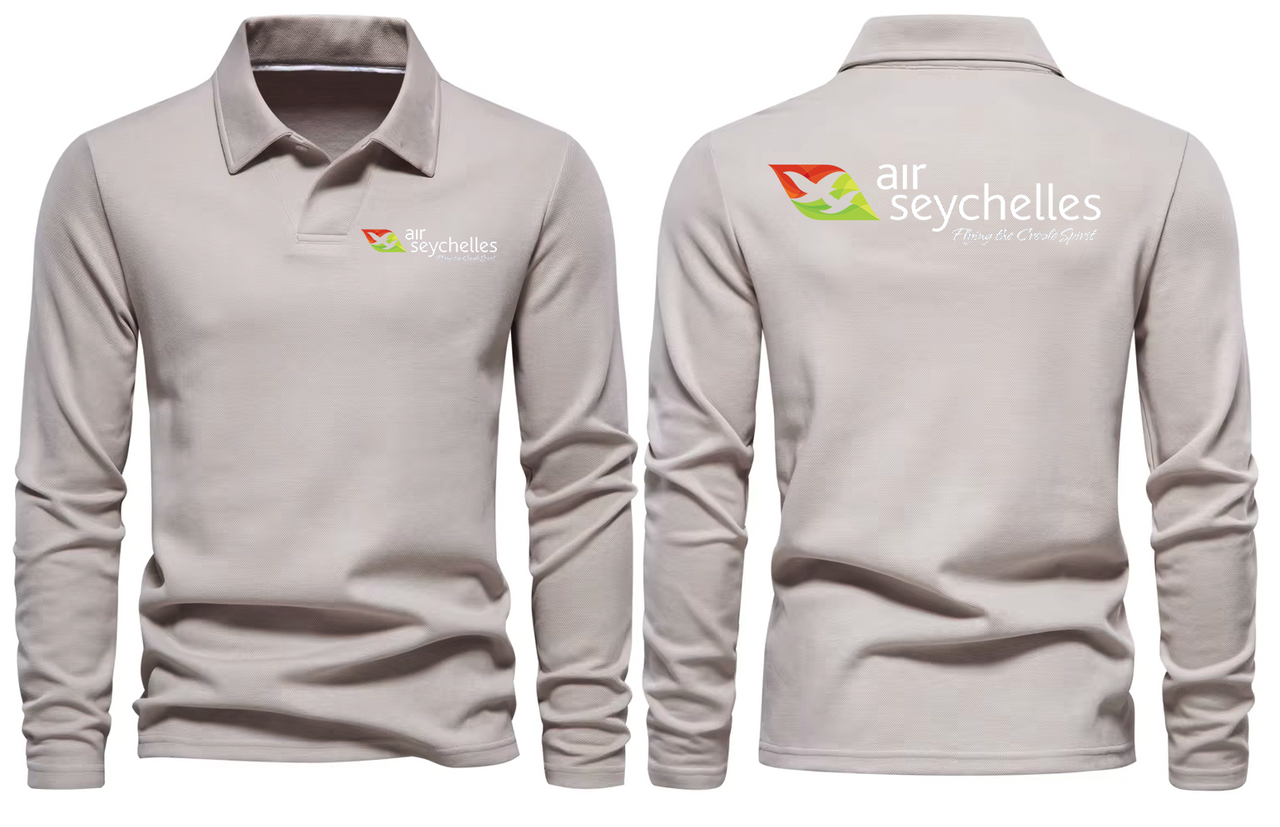 SEYCHELLES AIRLINES LONG SLEEVE  POLO