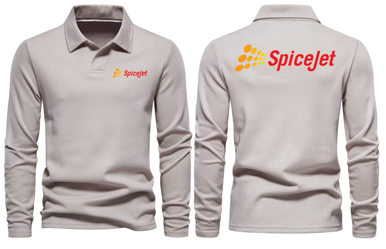SPICEJET AIRLINES LONG SLEEVE  POLO